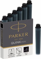 Instrumente de scris Cartus Parker Quink Mini negru permanent