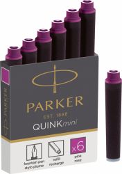 Instrumente de scris Cartus Parker Quink Mini roz permanent