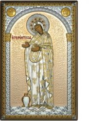 Icoana Maica Domnului de la Lourdes 15x20 cm Icoana Gerontissa 8x13 cm