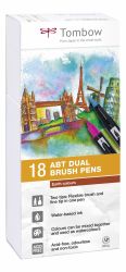 Instrumente de scris Set Tombow Creativ ABT Dual Brush Pen 18 culori